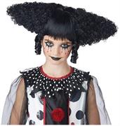 Creepy Clown Women's Costume Wig - Black
