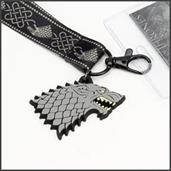Game of Thrones House Stark Lanyard w/ PVC Charm