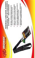 Midway Arcade Games Lanyard w/ ID Holder & Charm - Defender