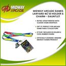 Midway Arcade Games Lanyard w/ ID Holder & Charm - Gauntlet