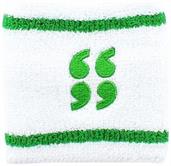 Scott Pilgrim White & Green Athletic Wristband