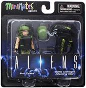 Aliens Pvt. Drake & Battle Damaged Attacking Alien 2-Pack Series 1 Minimates