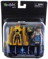 Aliens Deluxe Power Loader with Ripley & Battle-Damaged Alien Warrior Minimates