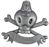 Gary Baseman Skull and Crossbones Pin