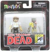 The Walking Dead Exclusive Minimates 2 Pack - Rick Grimes & Walker