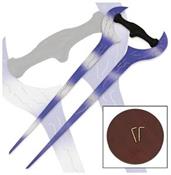 Halo Covenant Energy Sword Prop Replica w/ Wooden Wall Plaque