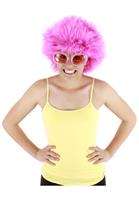 Fuchsia Fuzzy Costume Wig Adult