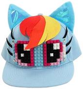 My Little Pony Rainbow Dash Bricky Blocks Build On Snapback Hat