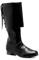 Sparrow Black  Pirate Mens Costume Boots