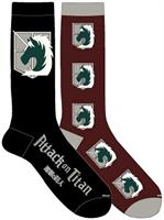 Death Note Unisex Crew Cut Socks 2-Pack Assortment DN-0034