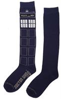 Doctor Who Women's Sock Blue Tardis Knee High Socks