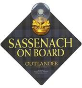 Outlander Sassenach On Board Car Sign