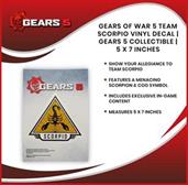 Gears of War 5 Team Scorpio Vinyl Decal | Gears 5 Collectible | 5 x 7 Inches