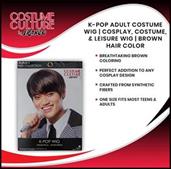 K-Pop Adult Costume Wig | Cosplay, Costume, & Leisure Wig | Brown Hair Color