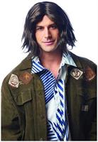 Shaggy Hippie Adult Costume Wig | Brown