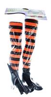 Witch Legs Yard Stakes Orange/Black Halloween Decor