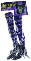 Witch Legs Yard Stakes Purple/Black Halloween DÃ©cor