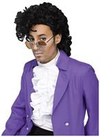 Purple Pain Rock Star Costume Wig Adult Men