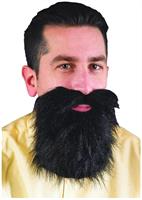 Black Mustache and Long Beard Costume Accessory