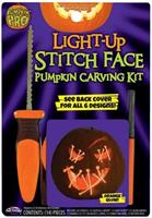 E.L.Stitch Face Pumpkin Carving Kit | Orange