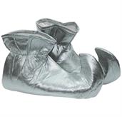 Christmas Elf Cloth Costume Shoes: Silver