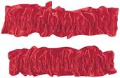 Red Silken Garter Or Armband Set Adult Costume Set