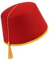 Bye Bye Birdie Felt Red Fez Adult Costume Hat