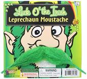 St. Patrick's Green Costume Leprechaun Moustache