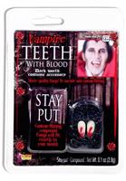Vampire Costume Fangs With Blood