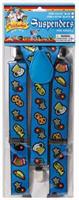 Oktoberfest Costume Suspenders Adult Blue