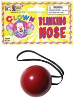 Red Flashing Costume Clown Nose