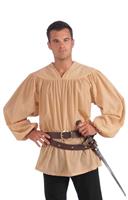 Beige Medieval Man Adult Costume Shirt