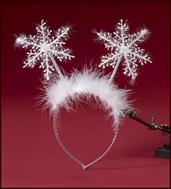 Snow Flakes Adult Headband