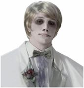 Ghostly Gentleman Grey/White Costume Wig Adult