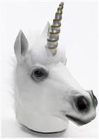 Latex Animal Costume Mask Adult: Unicorn