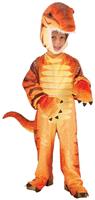 Plush Orange Raptor Dinosaur Costume Child Toddler