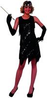 Midnight Dazzle 20's Flapper Gangster Gal Adult Costume
