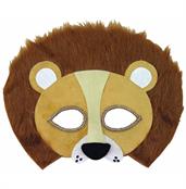 Furry Lion Half Mask Costume Accessory Teen/Adult