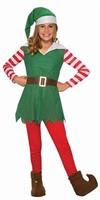Santa's Helper Girl's Elf Costume