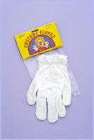 White Circus Clown Adult Costume Gloves