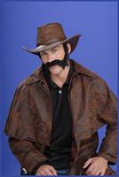 Civil War General Brown Moustache and Beard Costume Set