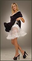 19" White Crinoline Mini Tutu Petticoat Costume Adult