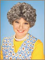Burnett Mama Old Lady Adult Grey Costume Wig
