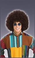 Jumbo 60's 70's Disco Fro Brown Adult Costume Wig