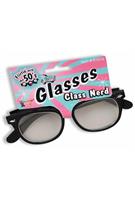 50's Class Nerd Geek Cracked Broken Costume Glasses