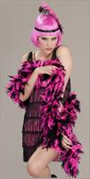 Pink and Black Flapper Roaring 20's Adult Costume Boa