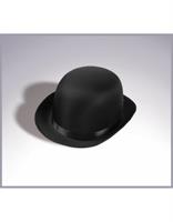 Black Satin Derby Adult Costume Hat