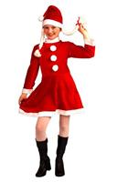 Lil Ms Santa's Helper Deluxe Costume Child