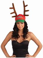 Santa's Favorite Cap With Antlers Hat