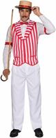 Barber Shop Quartet Striped Costume Vest Adult